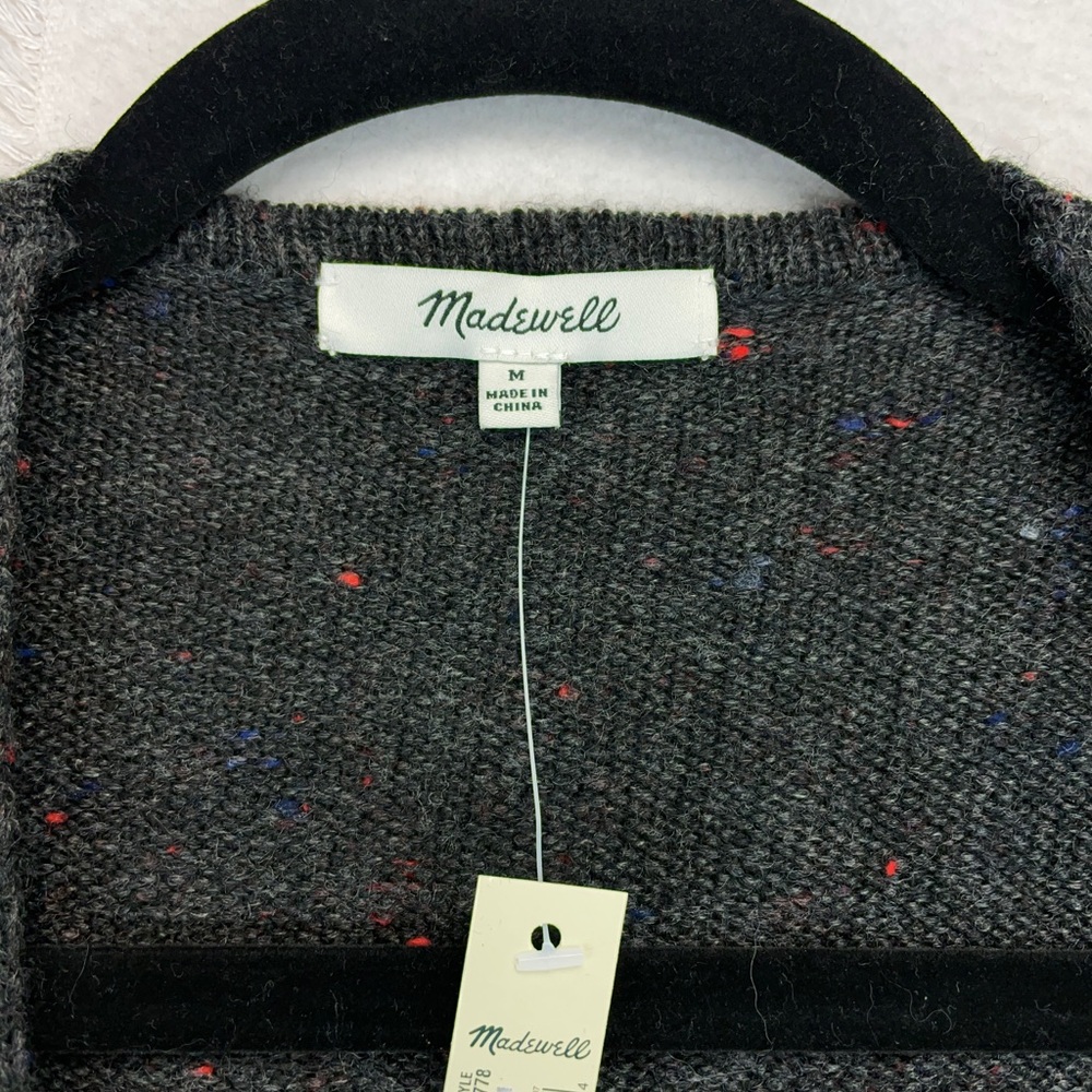 Madewell Charcoal Duster Cardigan Wool NWT - Picture 3 of 9